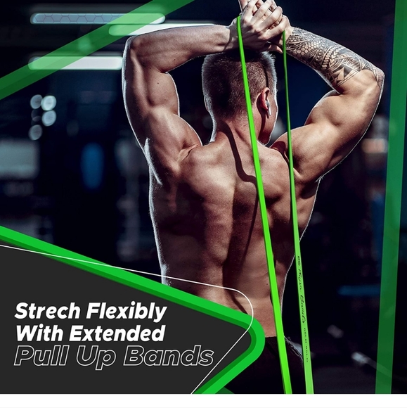 Physix Pull Up Assistance Bands - Looped Resistance Bands, Workout Rubber Bands - Picture 3 of 8